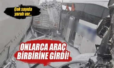 Sivas ve Aksaray’da zincirleme trafik kazası: Çok sayıda yaralı var