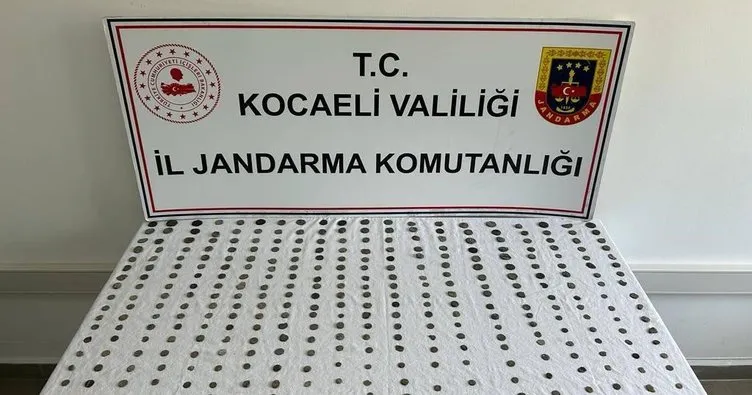 Kocaeli’de yüzlerce tarihi sikke ele geçirildi