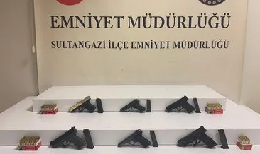 Silah ve mermilerle yakaladılar...