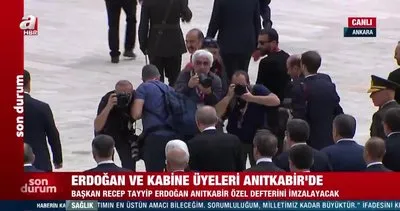 Başkan Erdoğan ve kabine üyelerinden Anıtkabir’e ziyaret: Şahlanış döneminin başlangıcı olacak! | Video