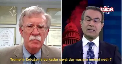 ABD eski Ulusal Güvenlik Danışmanı John Bolton flaş itiraf:  Trump Erdoğan’a direnemiyor | Video