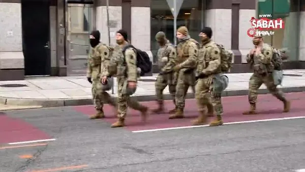 ABD'de başkent Washington'da Ulusal Muhafızlar sokaklarda görev yapıyor | Video