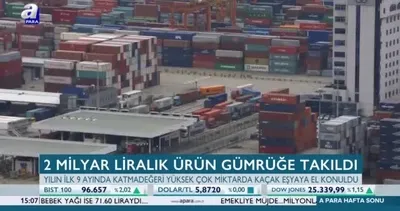 2 milyar liralık ürün gümrüğe takıldı