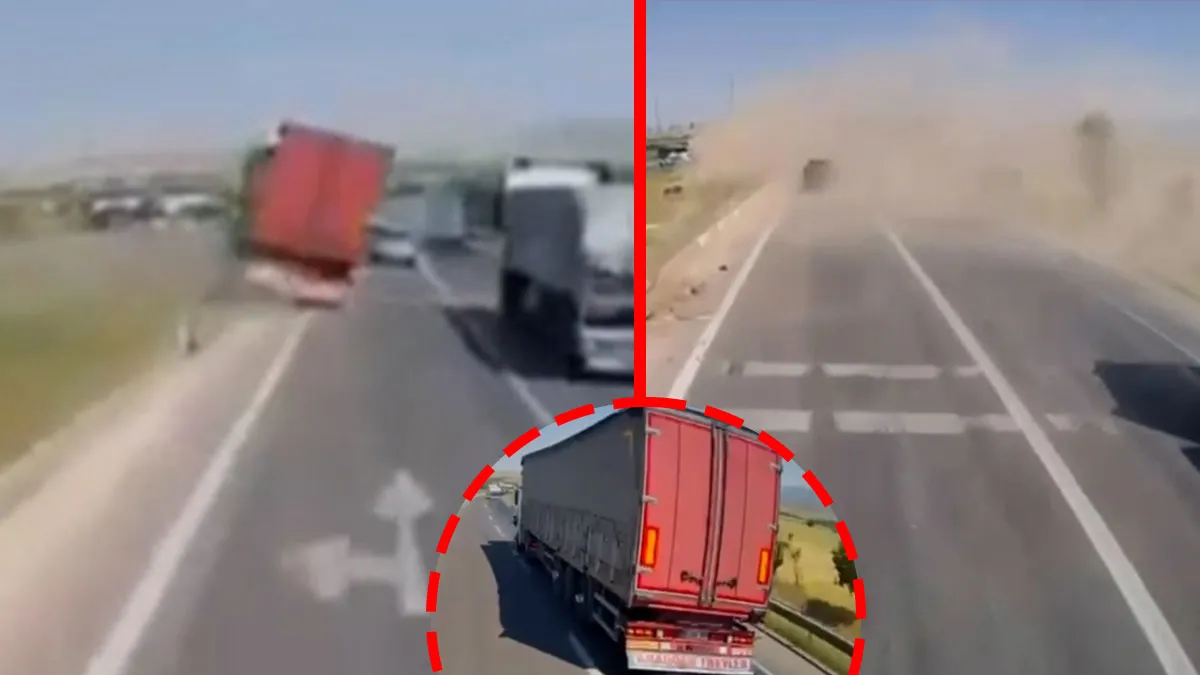 Konya’da korkunç kaza! Freni boşalan TIR karşı yöne geçerek araçları biçti: Zincirleme felaket kameraya böyle yansıdı! Konya’da korkunç kaza! Freni boşalan TIR karşı yöne geçerek araçları biçti: Zincirleme felaket kameraya böyle yansıdı!