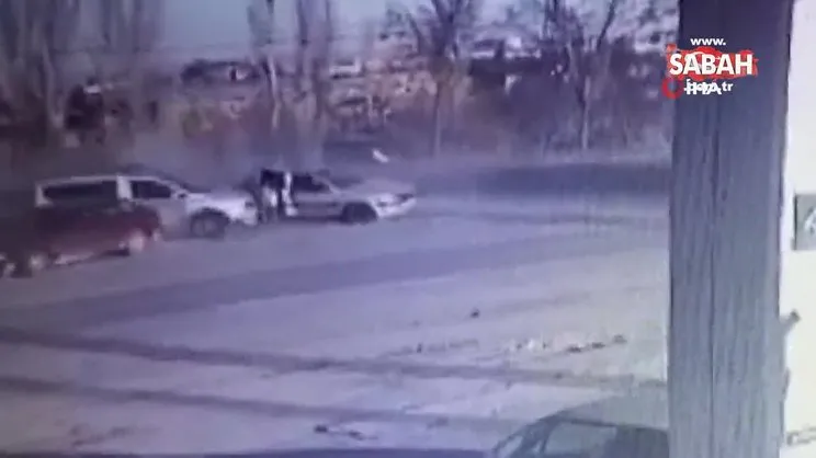 Afyonkarahisar’da zincirleme trafik kazası kamerada: 10 yaralı