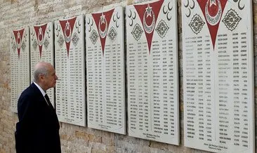 MHP Genel Başkanı Bahçeli Ülkücü Şehitler Anıtı’nı ziyaret etti
