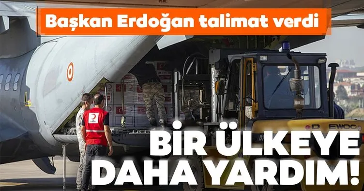 Başkan Erdoğan’ın talimatıyla hazırlandı! Türkiye, bir ülkeye daha tıbbi yardım malzemesi gönderdi