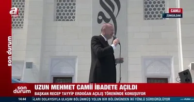 Uzun Mehmet Camii ibadete açıldı. Başkan Erdoğan’dan flaş açıklama Zonguldak müjdelerin merkezi oldu | Video