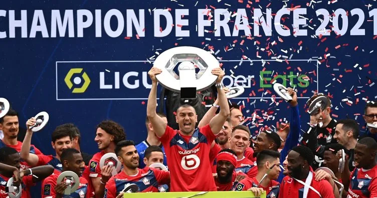 Son dakika: Lille şampiyonluk kupası Burak Yılmaz’ın ellerinde! Kral sloganları...
