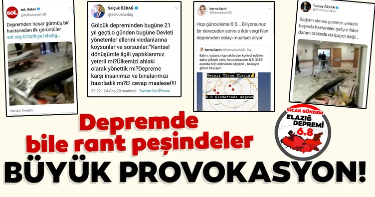 Sosyal medyada provokasyon! Depremden siyasi çıkar elde etmeye çalıştılar