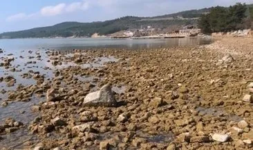 Saros Körfezi’nde deniz suyu metrelerce çekildi