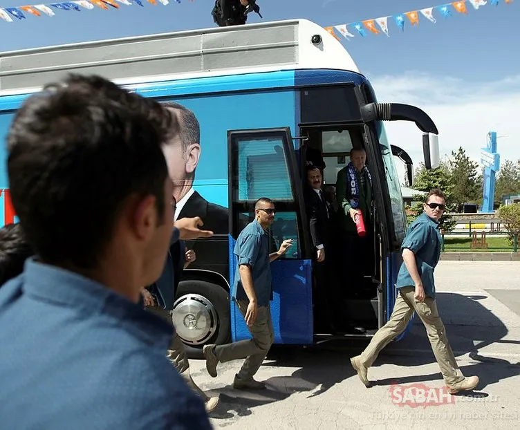 Cumhurbaşkanı Erdoğan, Erzurum'da böyle karşılandı