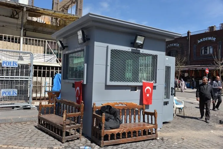 Diyarbakır’da birçok noktaya zırhlı kulübeler yerleştirildi!