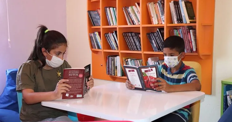 Midyat’ta köy çocukları için kütüphane kuruldu