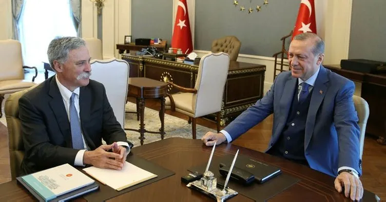 Cumhurbaşkanı Erdoğan, F1 CEO’sunu kabul etti