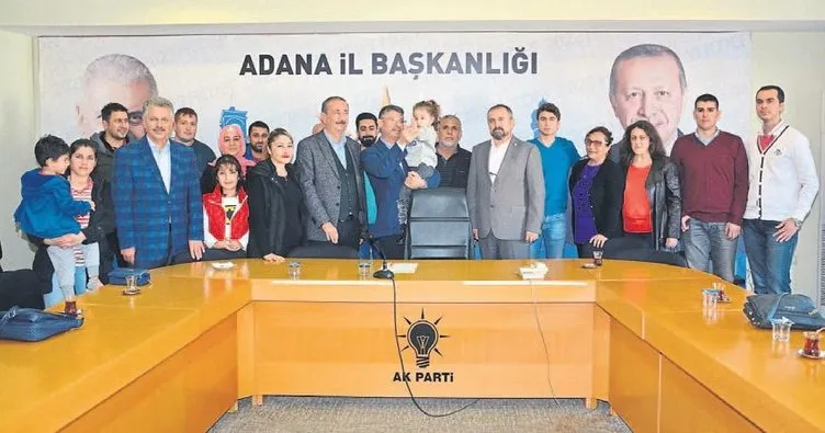 Toplu olarak AK Parti’ye katıldılar
