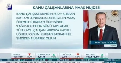 Başkan Erdoğan’dan memura erken maaş müjdesi