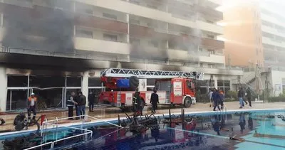 Hatay Erzin’de termal otelde yangın çıktı