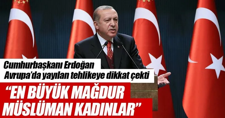 Erdoğan: Başörtüsü yasakları Avrupa ülkelerinde giderek yaygınlaşıyor