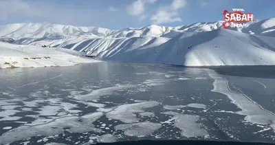 Yüksekova’daki Dilimli Barajı kısmen dondu | Video