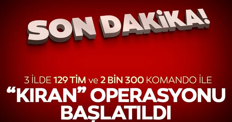 Hakkari, Şırnak ve Van'da PKK'ya Kıran operasyonu