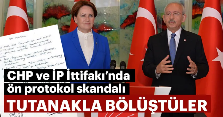 Çanakkale’yi tutanakla bölüştüler