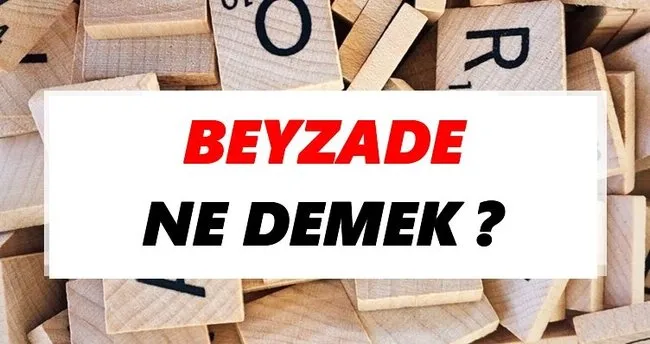 Beyzade Ne Demek? TDK’ya Göre Beyzade Sözlük Anlamı Nedir?