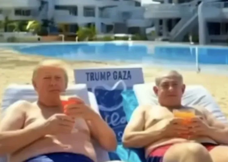 Trump’tan skandal video! Gazze soykırımını eğlenceye çevirdi: Netanyahu’yla tatil, gökten yağan dolarlar…