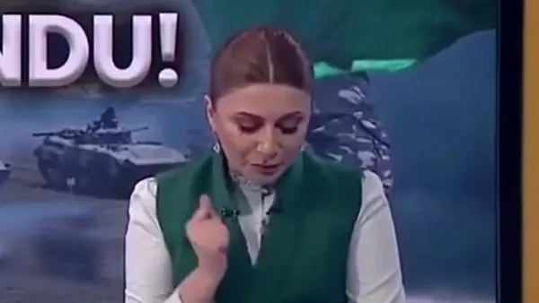 Azerbaycanlı spiker, memleketi Zengilan'ın kurtuluş haberini sevinç gözyaşları ile böyle sundu | Video