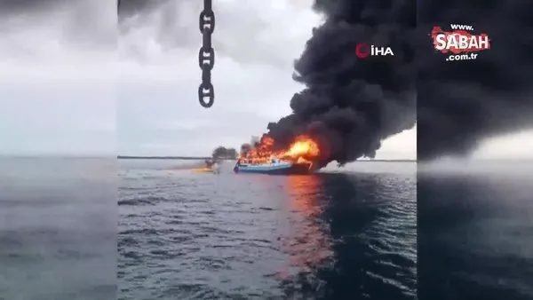 Filipinler'de feribotta yangın: 7 ölü, 23 yaralı | Video