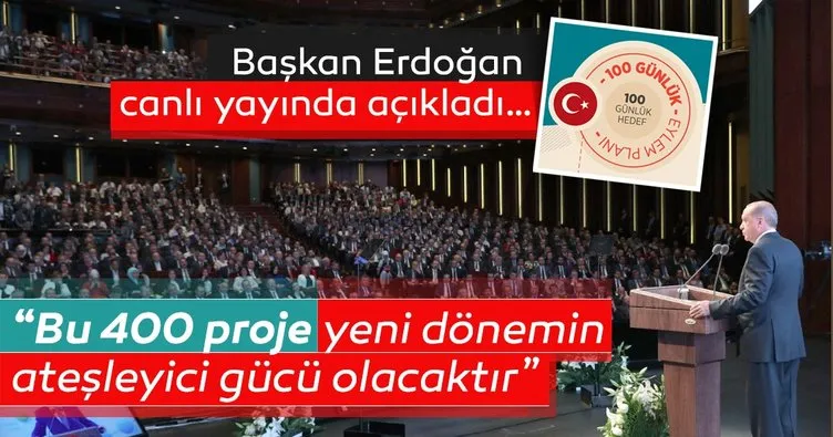 Son Dakika: Başkan Erdoğan Türkiye’nin 100 günlük eylem planını açıkladı!
