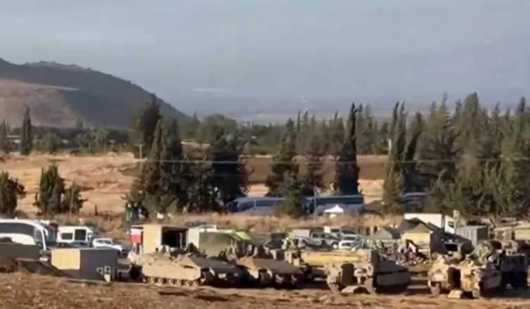 SON DAKİKA | İsrail-Lübnan sınırında tehlikeli hareketlilik! A Haber, katliam tanklarını görüntüledi