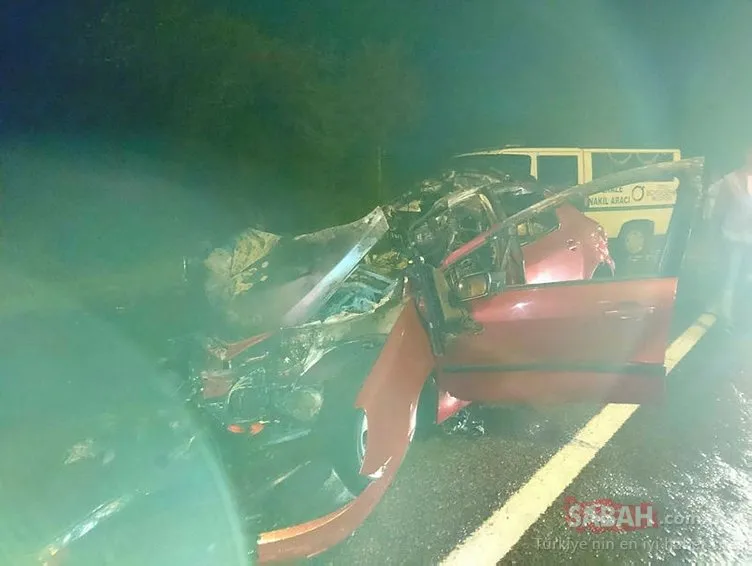 Feci kaza: Otomobilde bulunan 2 kişi yanarak can verdi