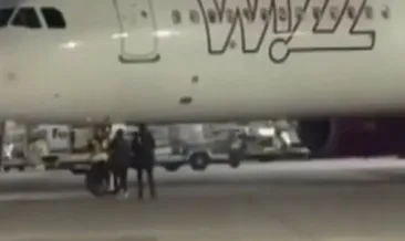 Almanya’da havalimanında akılalmaz olay: Uçağı kaçıran yolcular piste fırladı