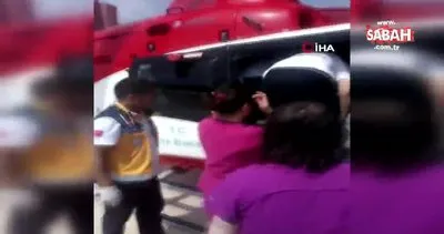 Balıkesir’de ambulans helikopter 1 günlük bebek için havalandı