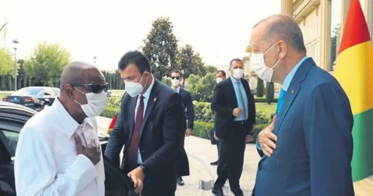 Erdoğan, Gine Cumhurbaşkanı Alpha Conde ile görüştü