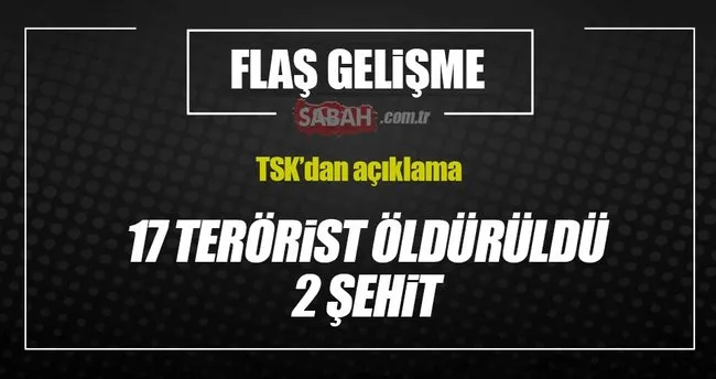 TSK: 17 DEAŞ teröristi öldürüldü