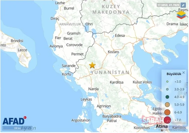 Yunanistan’da şiddetli deprem meydana geldi! 6 Ocak AFAD ve Kandilli Rasathanesi son depremler ve verileri