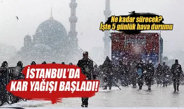 İstanbul’da hava durumu: Kar yağışı başladı!