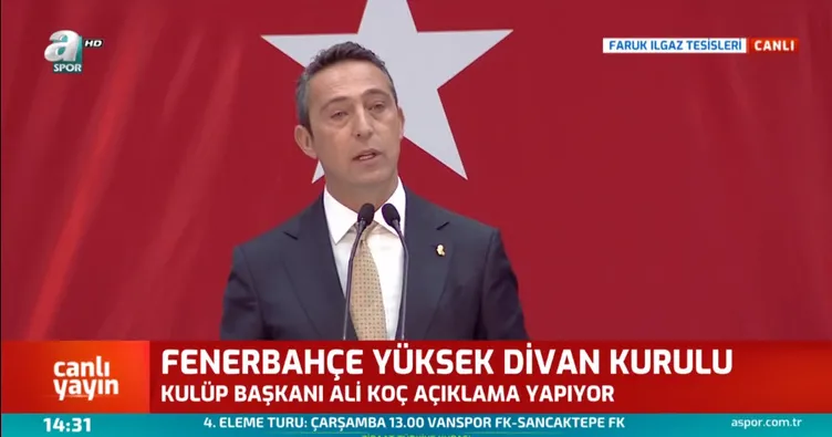 Ali Koç’tan Yüksek Divan Kurulu toplantısında hain FETÖ kumpası açıklaması