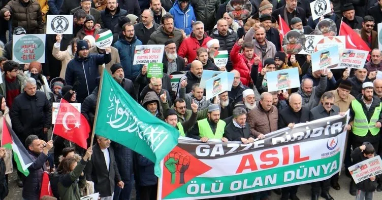 Erzurum’dan Filistin’e destek yürüyüşü