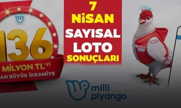 Sayısal Loto sonuçları açıklandı! Milli Piyango Online ile 7 Nisan Çılgın Sayısal Loto çekiliş sonuçları - MPİ online bilet sorgulama ekranı