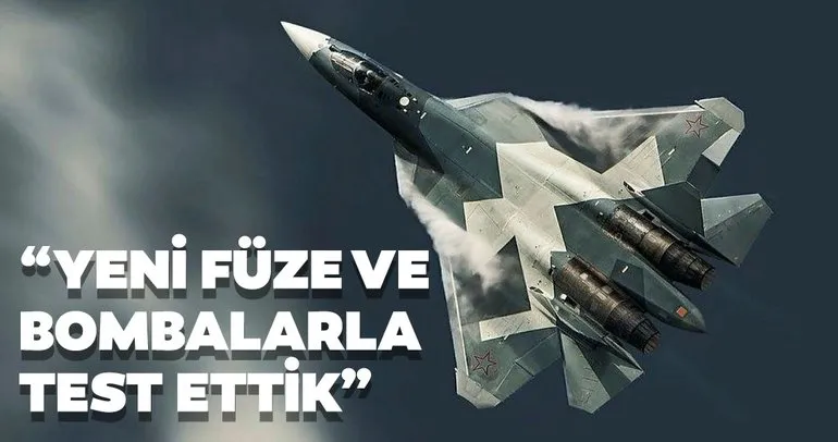 Şoygu: Su-57’nin yeni füze ve bombaları Suriye’de test edildi