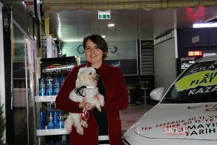 Köpeğinin kirlettiği aracı yıkatıp çekilişe katılan kadının şansına sıfır kilometre otomobil çıktı
