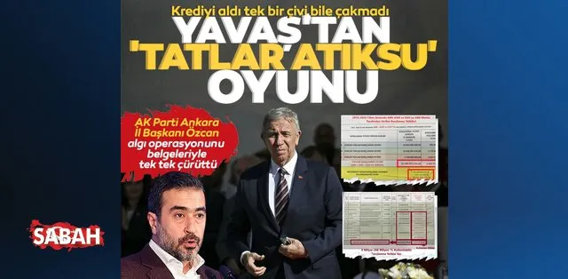 Özcan, le président provincial du parti AK d’Ankara, réfute un par un les arguments du jeu “Eaux usées Tatlar” de Mansur Yavaş avec des documents
