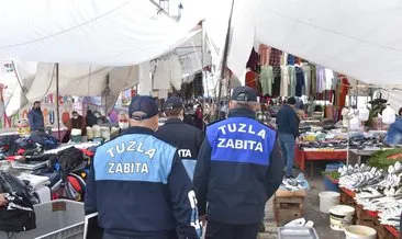 Tuzla’da pazarcı esnafına ceza yağdı
