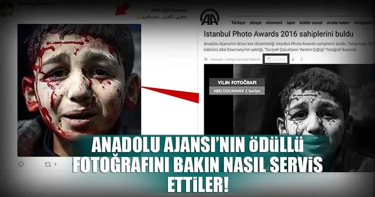 Anadolu Ajansı’nın ödüllü fotoğrafını bakın nasıl servis ettiler!