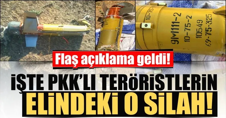 Ağrı’da ele geçirildi! İşte PKK’lı teröristlerin elindeki o silah!