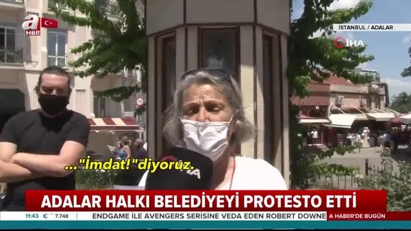 Ada sakinlerinden Belediye'ye 'Kıyı' tepkisi | Video