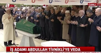 Cumhurbaşkanı Erdoğan, iş adamı Abdullah Tivnikli’nin cenaze namazına katıldı